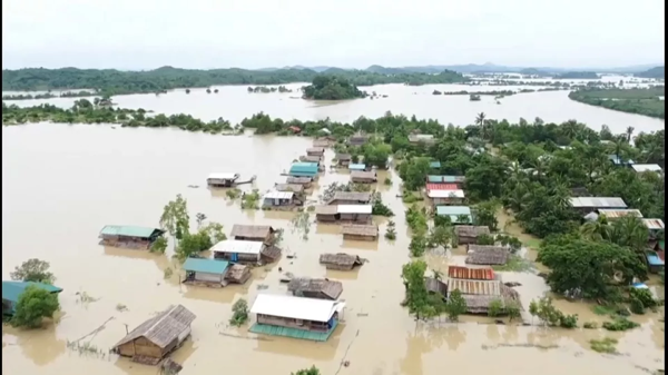 Число погибших от наводнения увеличилось до 74 в Мьянме